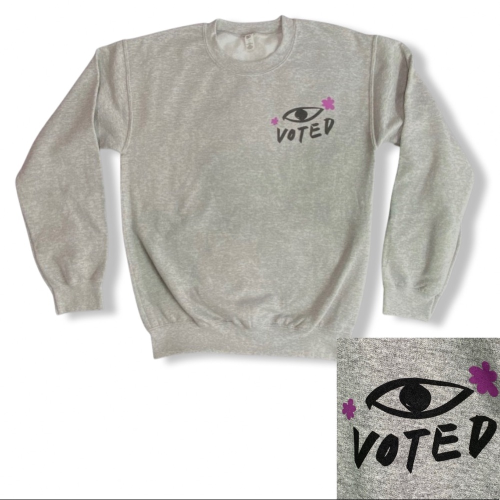 VOTE Sweatshirt Crewneck, Cotton Blend, Soft & Cozy, New / NWOT
